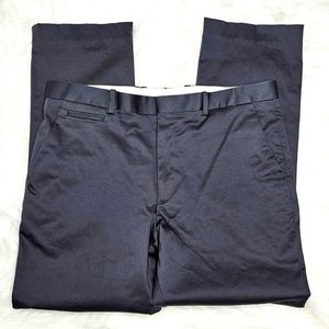 PERRY ELLIS PREMIUM Men's Gray Flat Front Pants